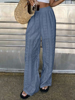 Women's Openwork Embroidered Casual Pants