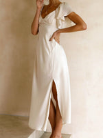 Women's Elegant Art Casual Stylish Short Sleeve Midi Dress