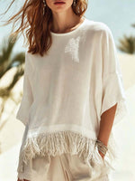 Women's Solid Color Art Casual Stylish Cotton Linen Shirt