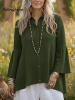 Elegant Cozy Flared Sleeve Cardigan Sweater