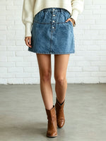 Women's Casual Denim Short Skirt