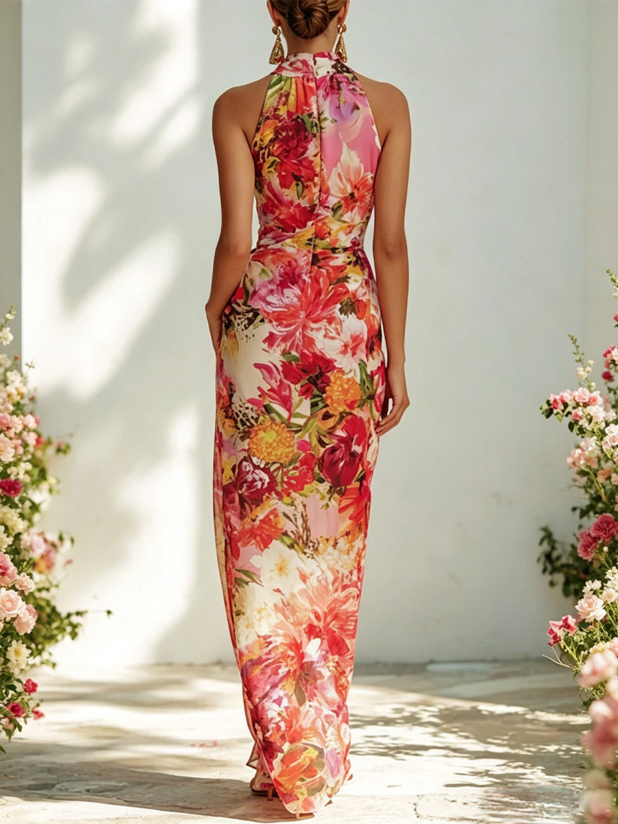 Women's Floral Art Fashion Stylish Casual Comfortable Dress