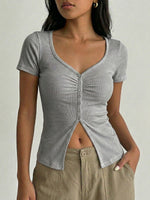 Women's Slim-fit Short-sleeve Top