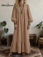 Women's Loose And Comfortable Tencel Denim Maxi Dress