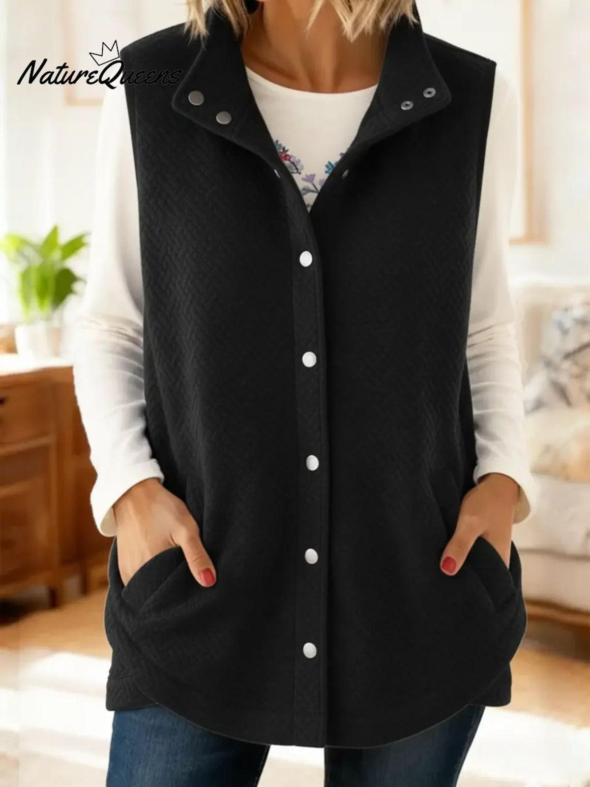 Women's Casual And Cozy Cotton Vest