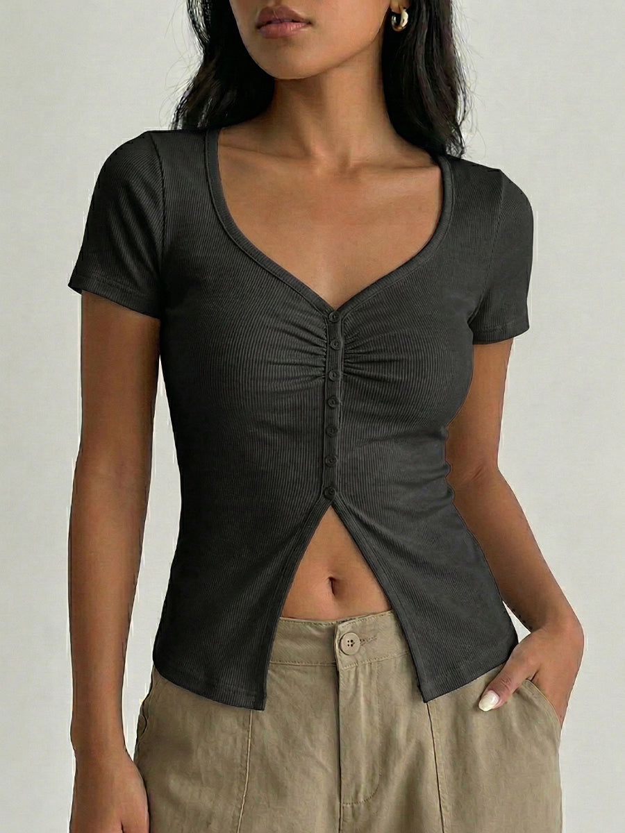 Women's Slim-fit Short-sleeve Top