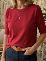 Cozy Minimalist Half-sleeve 100% Cotton T-shirt