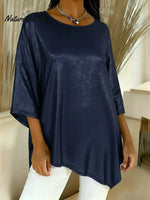 Women's Shiny Satin Top