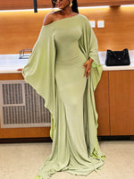 Women's Elegant Solid Color Art Casual Long Sleeve Stylish Dress