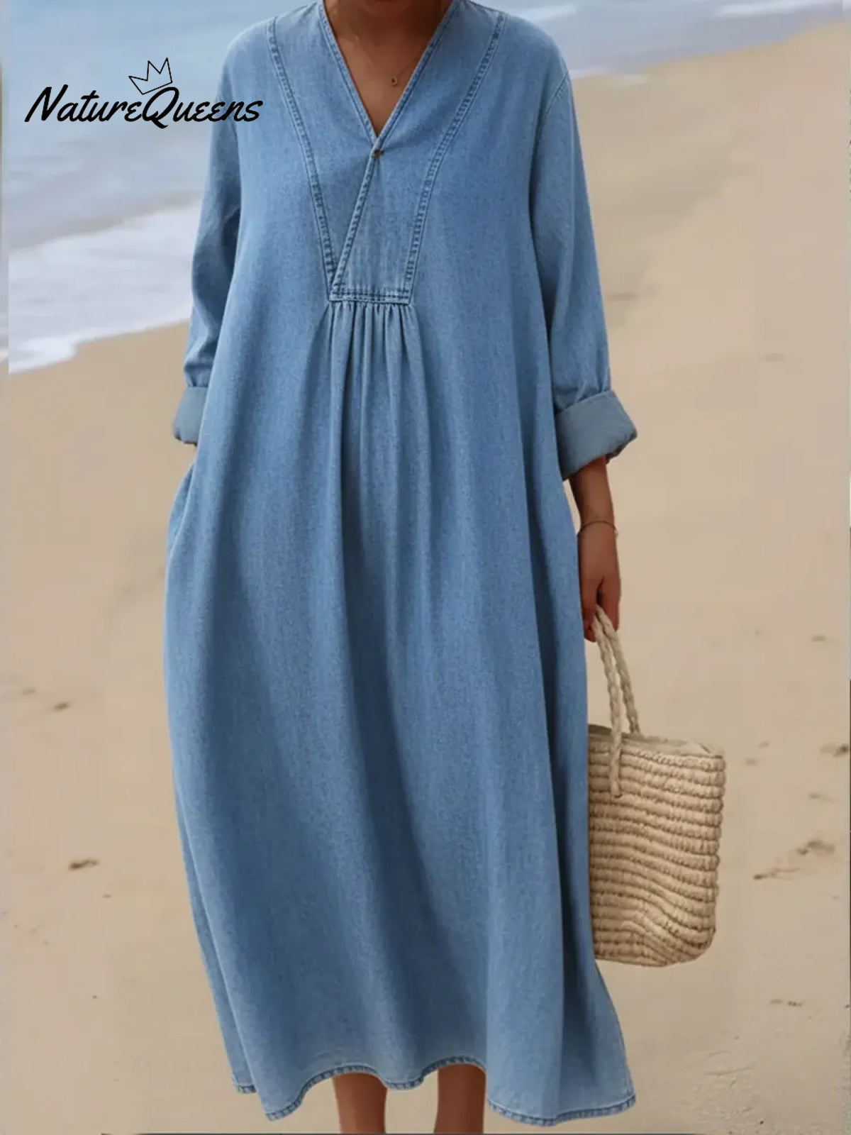 Women's Casual Denim Cotton Dress