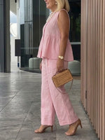 Women's Elegant Cotton And Linen Set