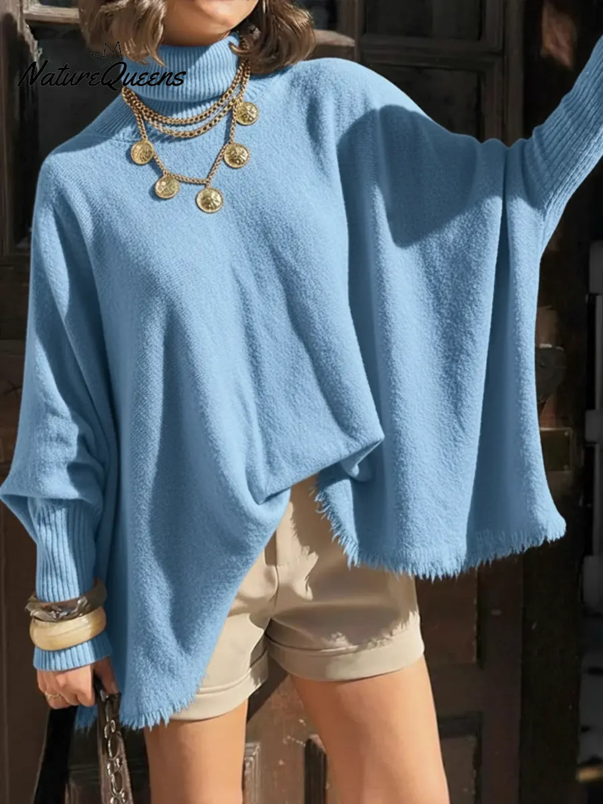 Women's Loose And Comfortable Turtleneck Sweater