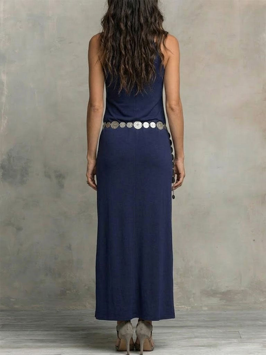 Women's Bohemian-style Halter Maxi Dress