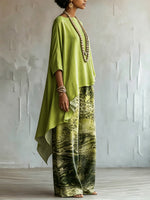 Elegant & Artistic Leopard Print Two-piece Set