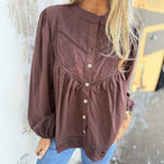 Women's Lace-embroidered Cutout Shirt