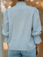 Patchwork Lace Linen And Cotton Shirt