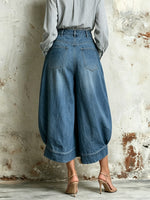 Women's Casual Pockets Stylish Elegant Denim Skirt