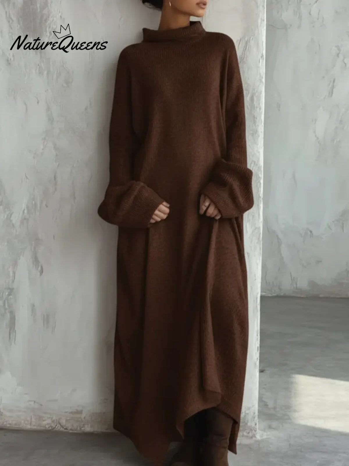 Women's Comfortable Loose Long Knit Dress