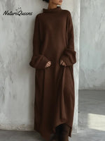 Women's Comfortable Loose Long Knit Dress