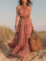 Women's Bohemian Vacation Maxi Dress