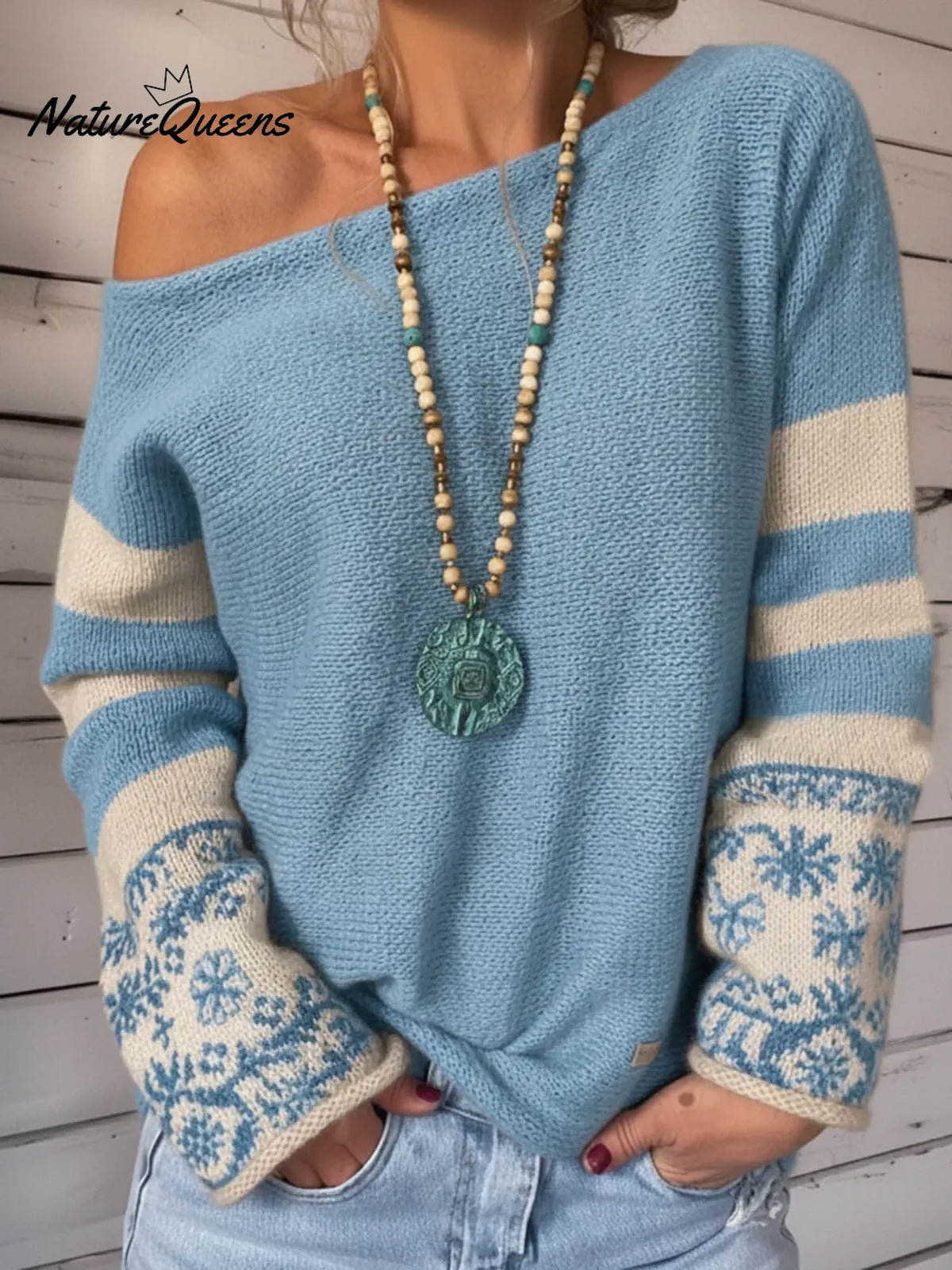 Casual Off-the-shoulder Sweater