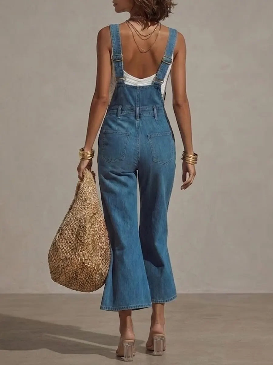 Women's Casual Denim Overalls