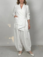 Women's Minimalist High-end Cotton And Linen Set