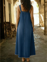 Women's Casual Sleeveless Cotton Denim Dress