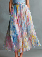 Women's Art Casual Stylish Elegant Sleeveless Dress