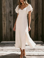 Women's Elegant Art Casual Stylish Short Sleeve Midi Dress