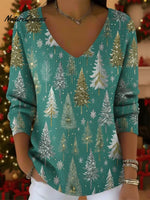 Tiffany Blue Dream Christmas Sweater Top