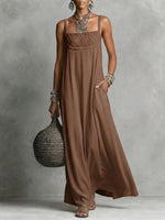 Women's Square-neck Spaghetti Strap Dress