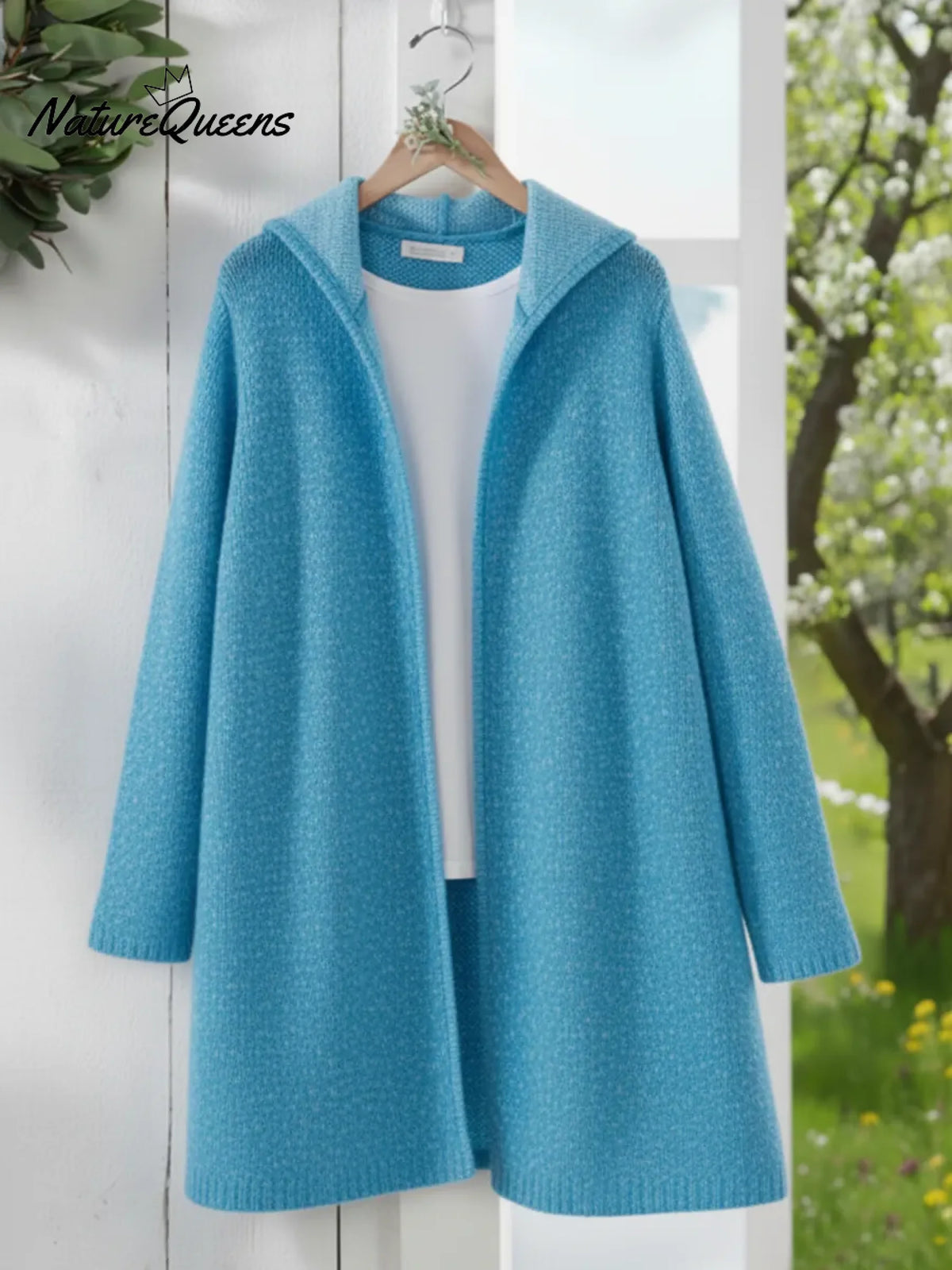 Women's Cozy Hooded Knit Sweater Cardigan