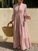 Women's Vacation Style Simple Hollow Pattern Shirt