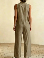 Minimalist And Casual Loose Jumpsuit