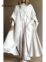 Women's Loose-fitting Knit Dress With Front Center Slit