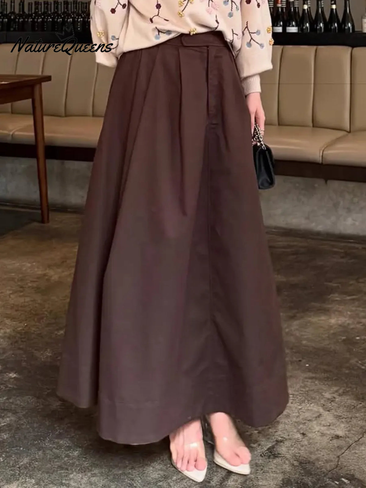 Women's Solid Color Cotton Skirt