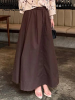 Women's Solid Color Cotton Skirt