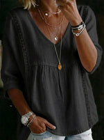 Casual Linen And Cotton Tops