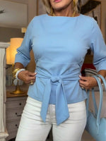Casual Tie-up Cotton T-shirt
