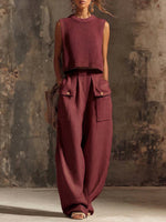 Elegant Round-neck Cozy Knit Top