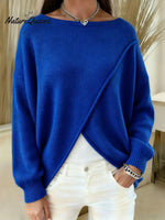 Women's Crossover Casual Loose Sweater