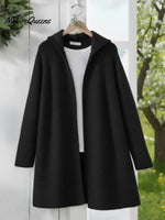 Women's Cozy Hooded Knit Sweater Cardigan