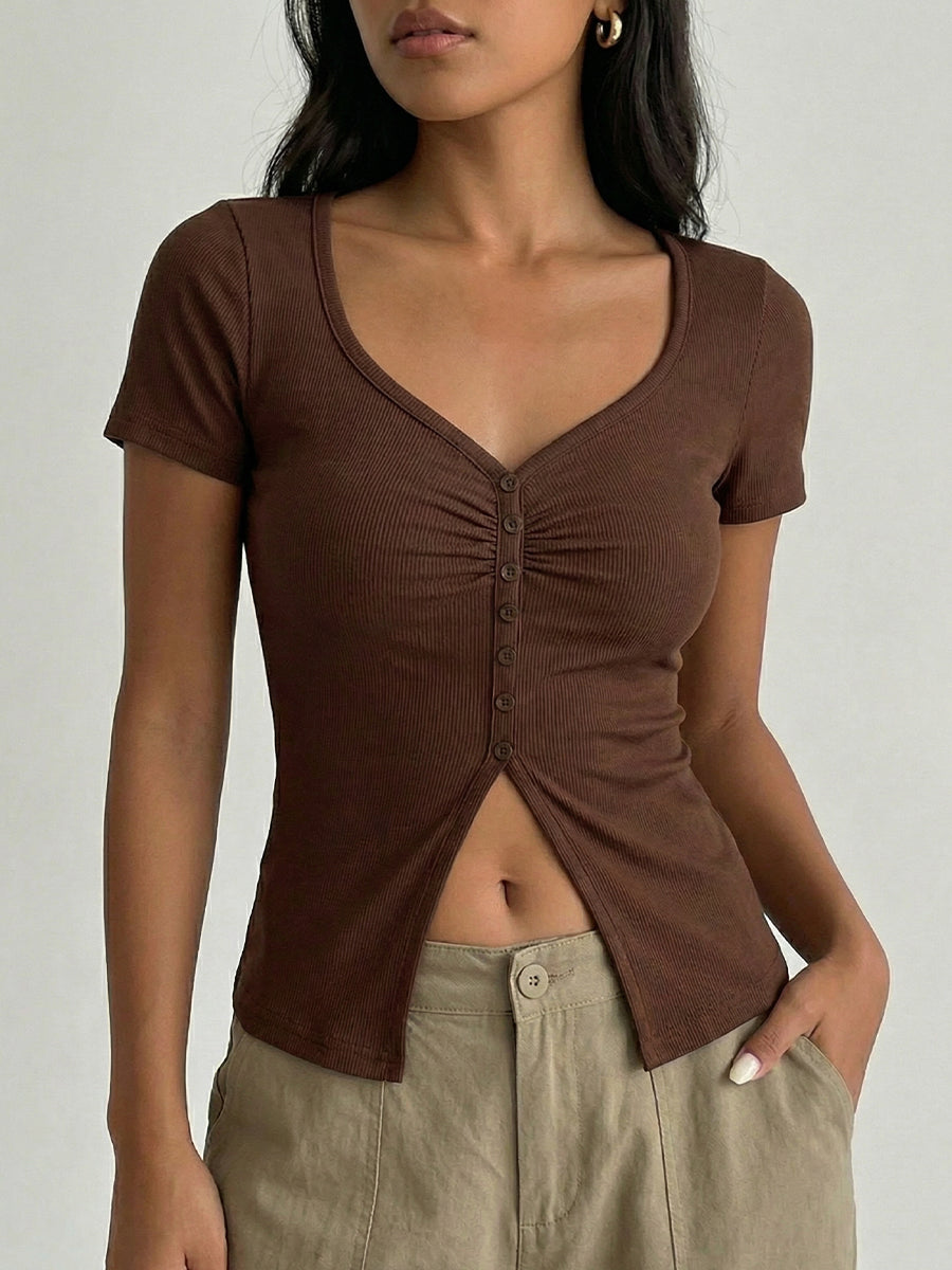 Women's Slim-fit Short-sleeve Top