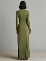 Elegant V-neck Stretchy Vacation Maxi Dress