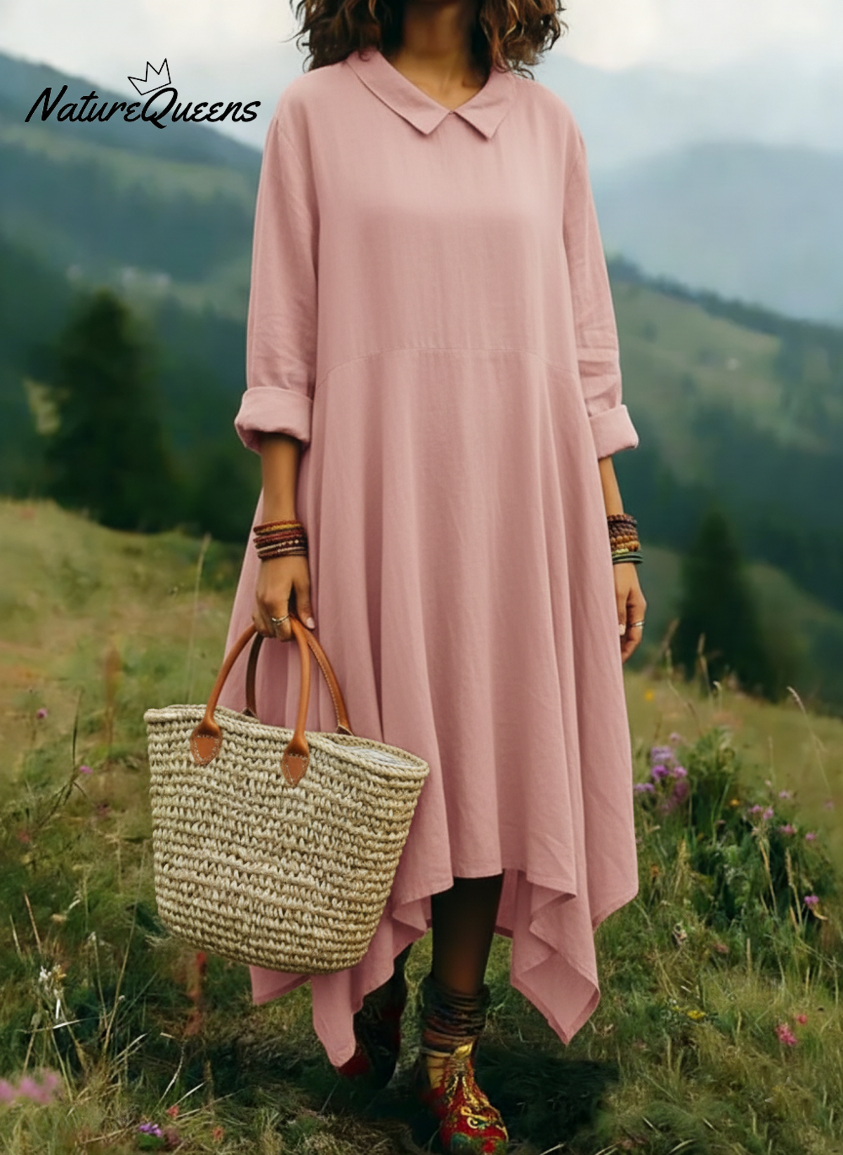 Elegant Gown Peter Pan Collar Dress