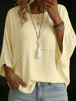 Women's Round-neck Batwing-sleeve Top