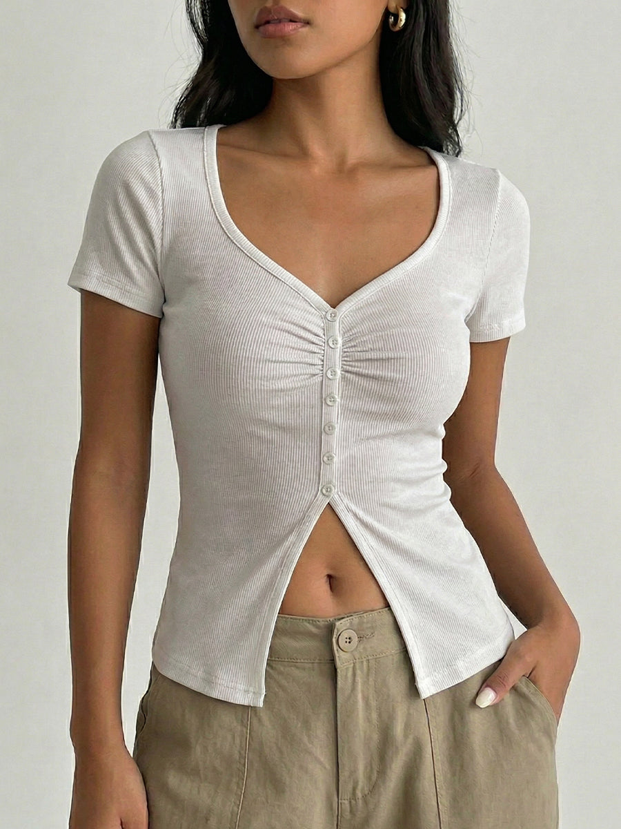 Women's Slim-fit Short-sleeve Top