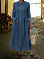 Women's Casual Denim Cotton Dress
