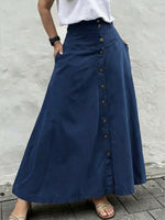 Women's Casual And Fashionable A-line Cotton Skirt